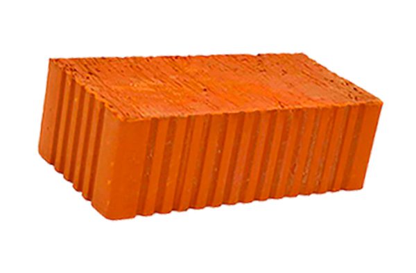 Керамический кирпич строительный (рядовой) полнотелый m-125 рифленая Товарково