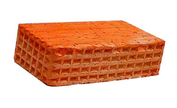 Керамический кирпич строительный (рядовой) полнотелый m-100 рифленая Караси