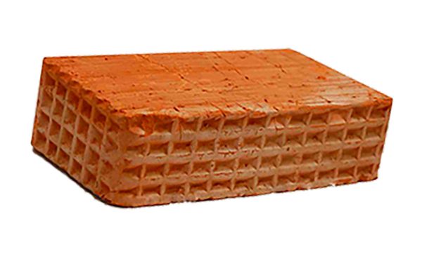 Керамический кирпич строительный (рядовой) полнотелый m-125 рифленая Караси