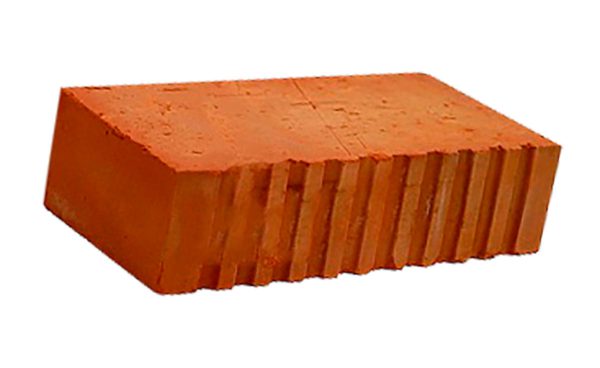 Керамический кирпич строительный (рядовой) полнотелый m-150 рифленая Фокино
